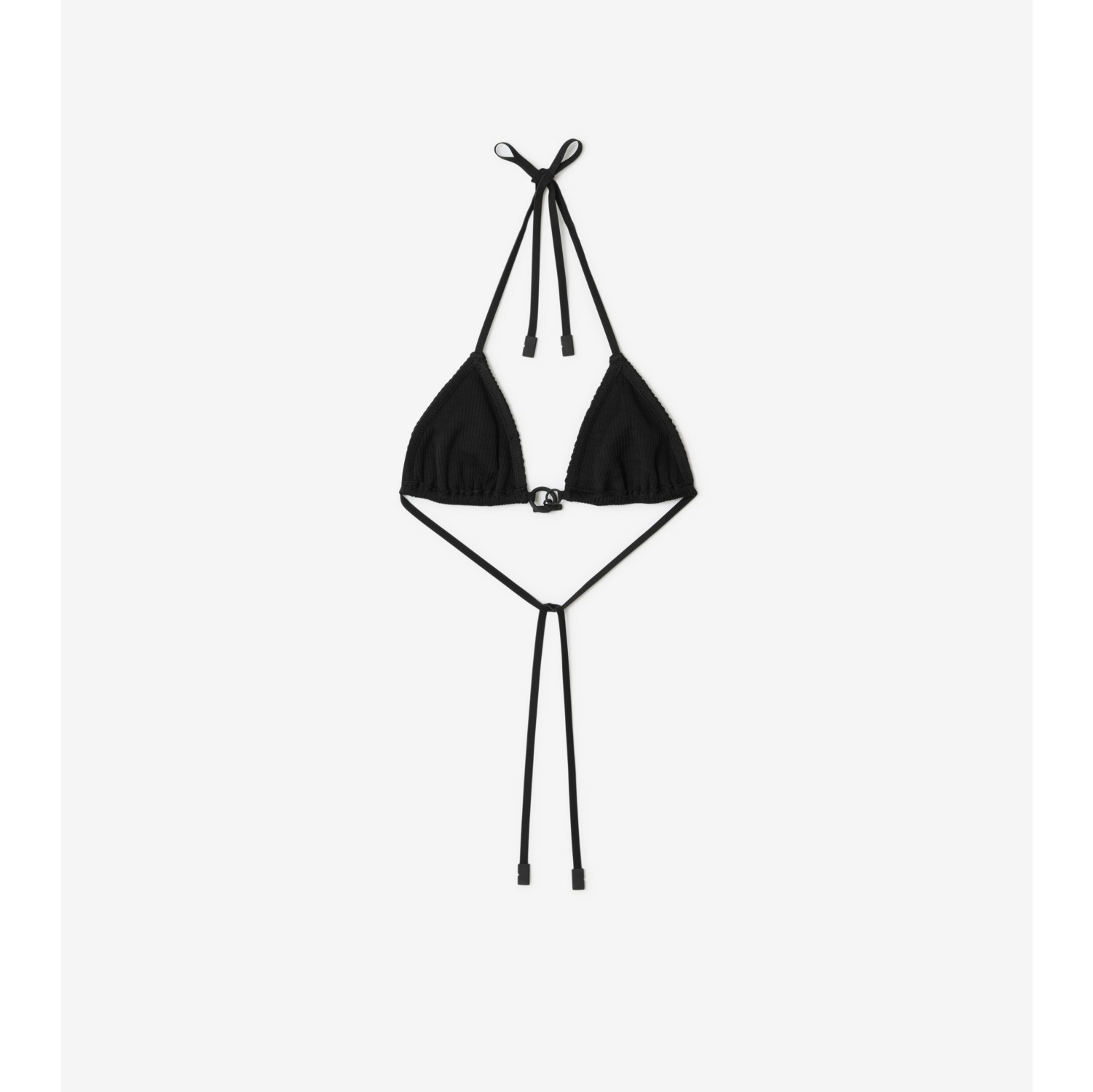 Bikini Top in Black - Women, Nylon | Burberry® Official