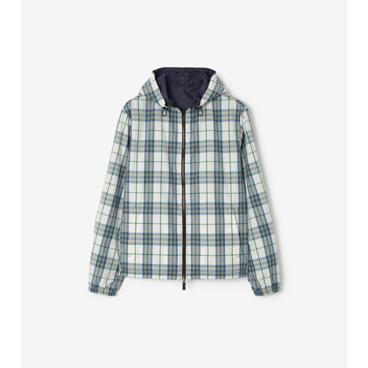  Check Reversible Hooded Jacket