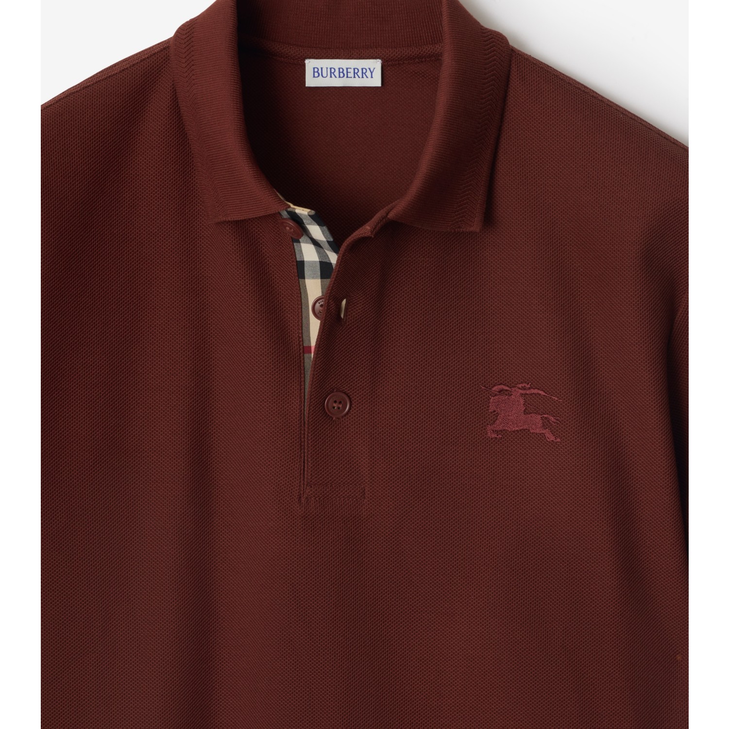 Cotton Polo Shirt in Box red - Men | Burberry® Official