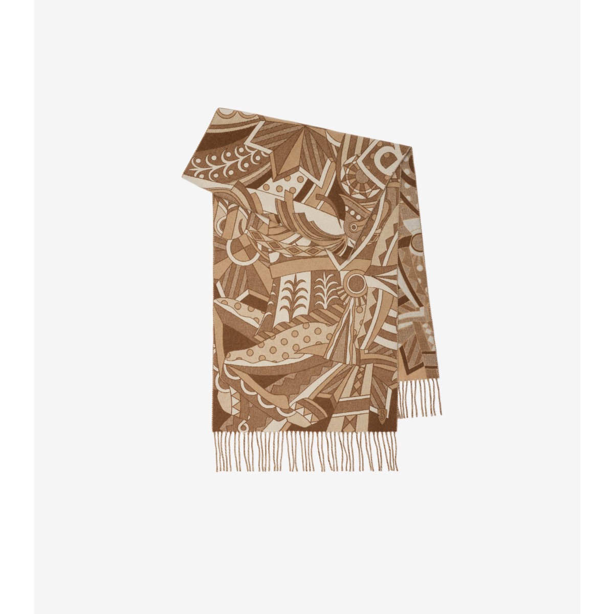 BURBERRY BURBERRY CAROUSEL EKD CASHMERE SCARF 