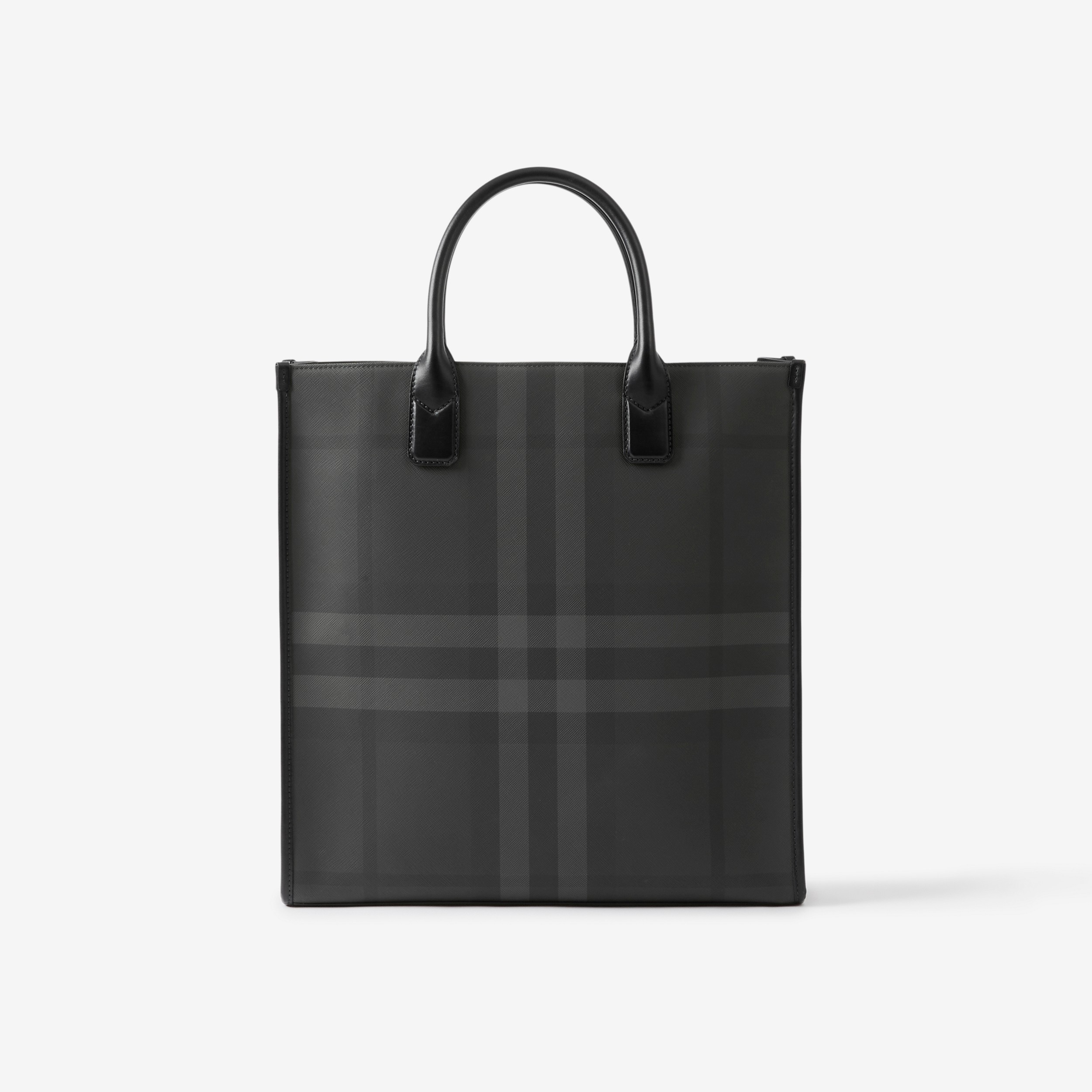 Charcoal Check Slim Vertical Denny Tote - Men | Burberry® Official - 3