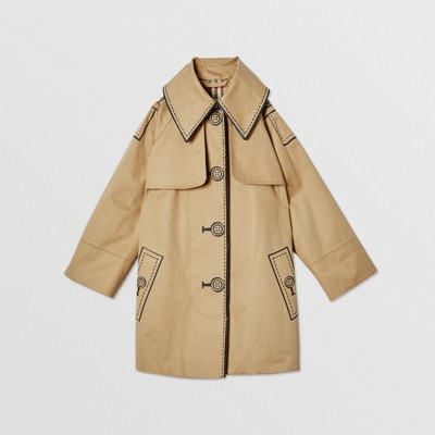 burberry swing raincoat