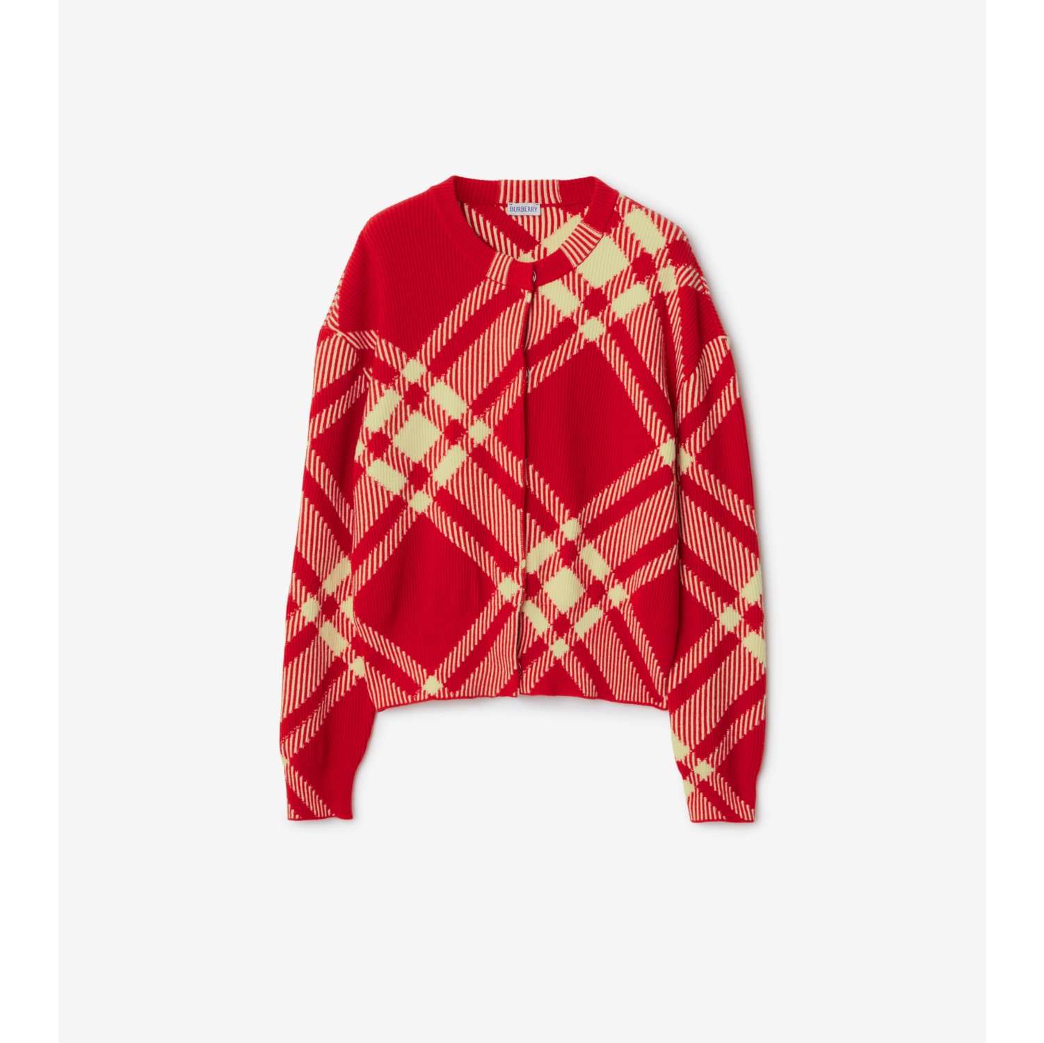 Burberry store plaid cardigan