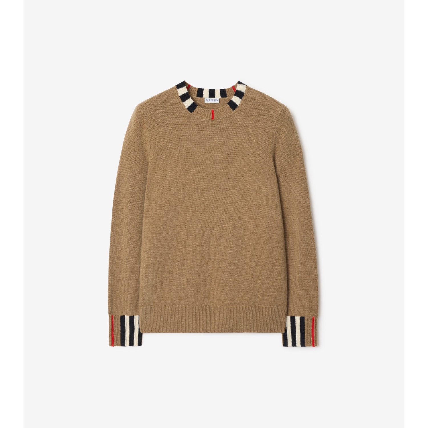 Pull en laine et cachemire avec rayures iconiques
