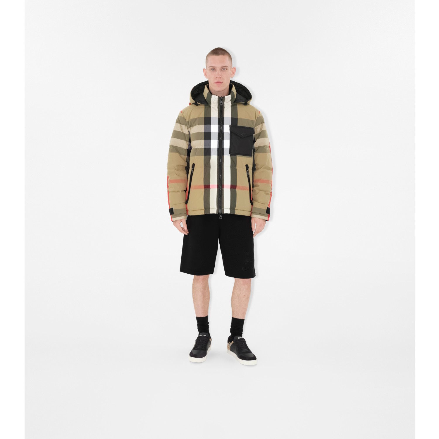 Burberry vintage check store puffer jacket