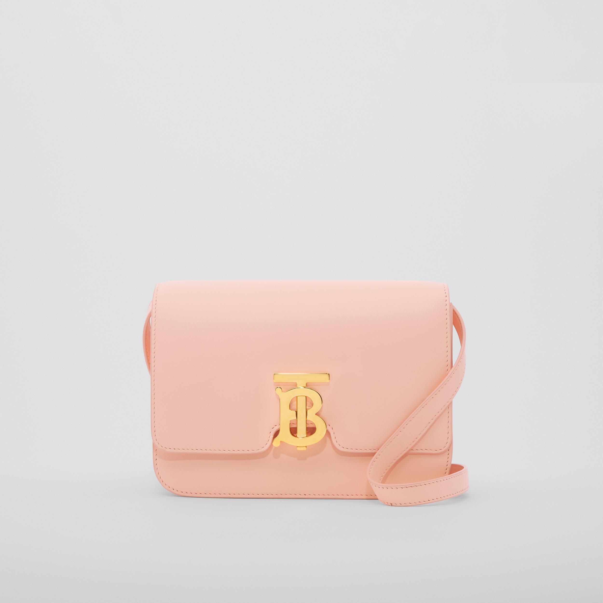 Small Leather TB Bag in Peach Pink - Women | Burberry® Official - 1