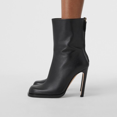 burberry leather ankle boots