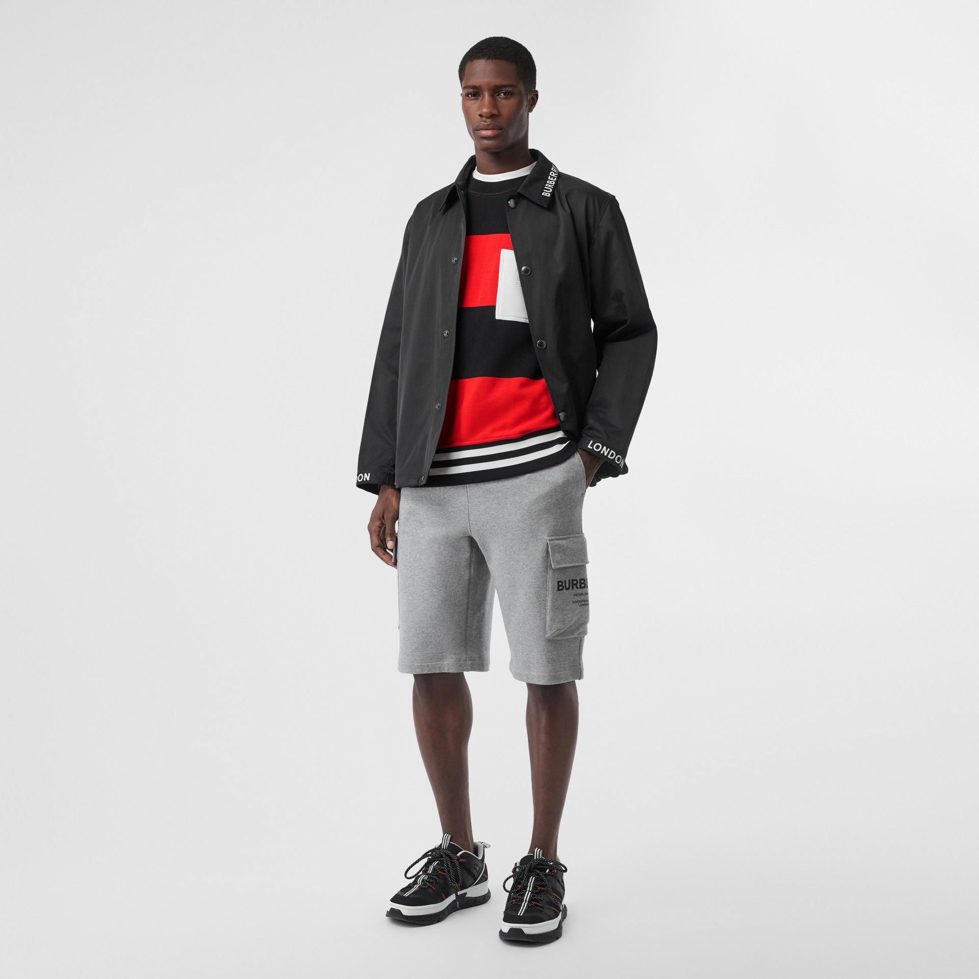 rugby stripe sweatshirt