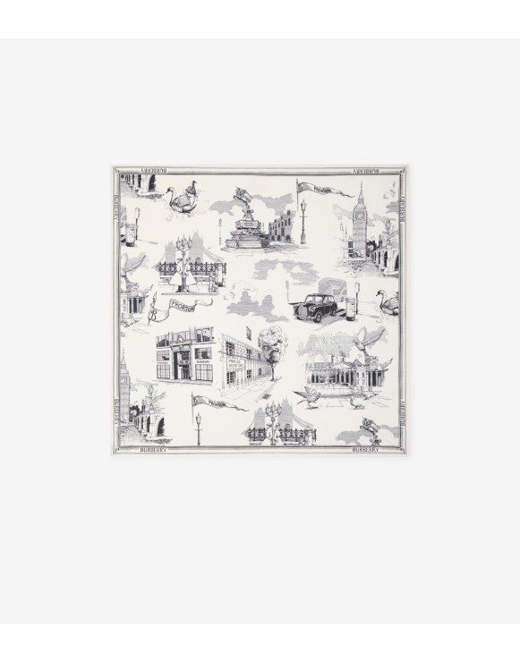 London Landmarks Silk Scarf