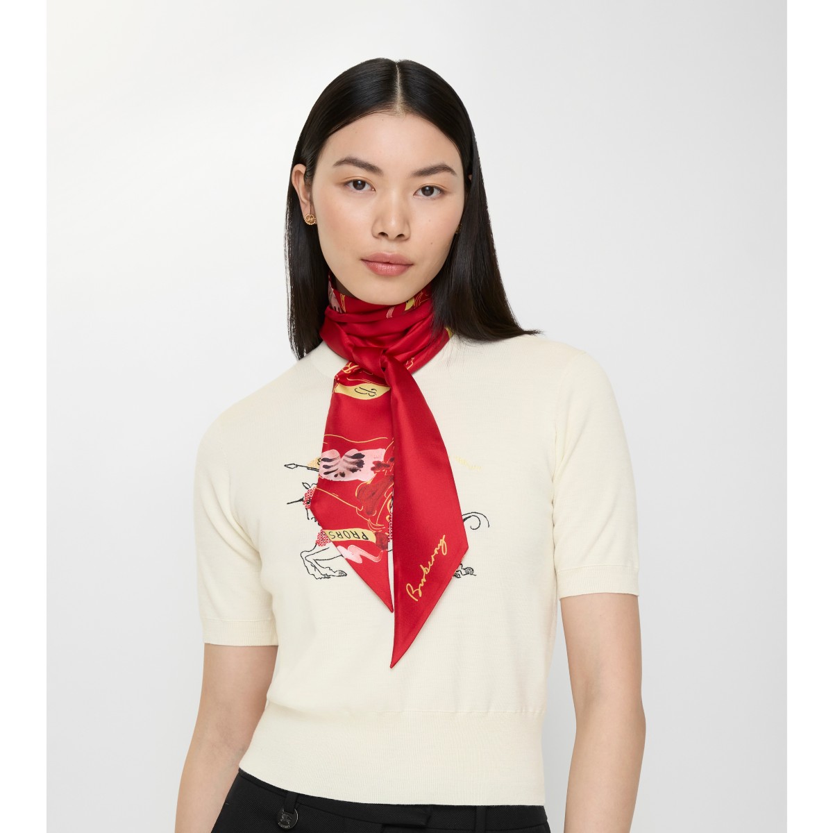  Printed Skinny Watercolour EKD Scarf