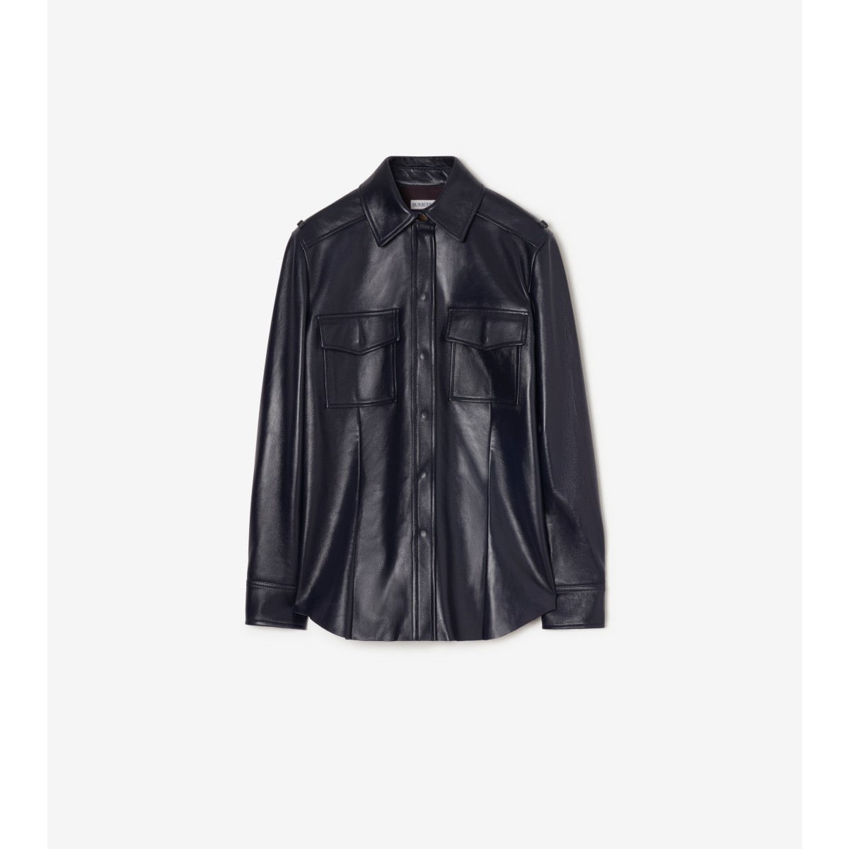  Classic Fit Leather Shirt