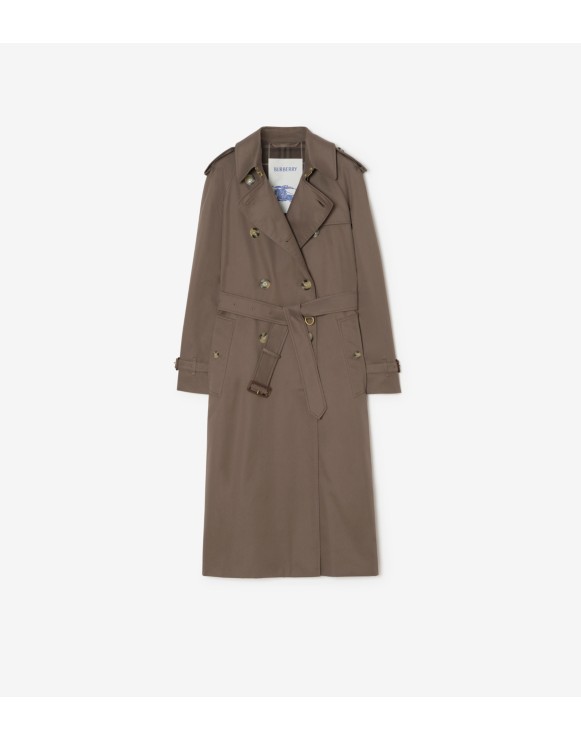Long Tropical Gabardine Waterloo Trench Coat