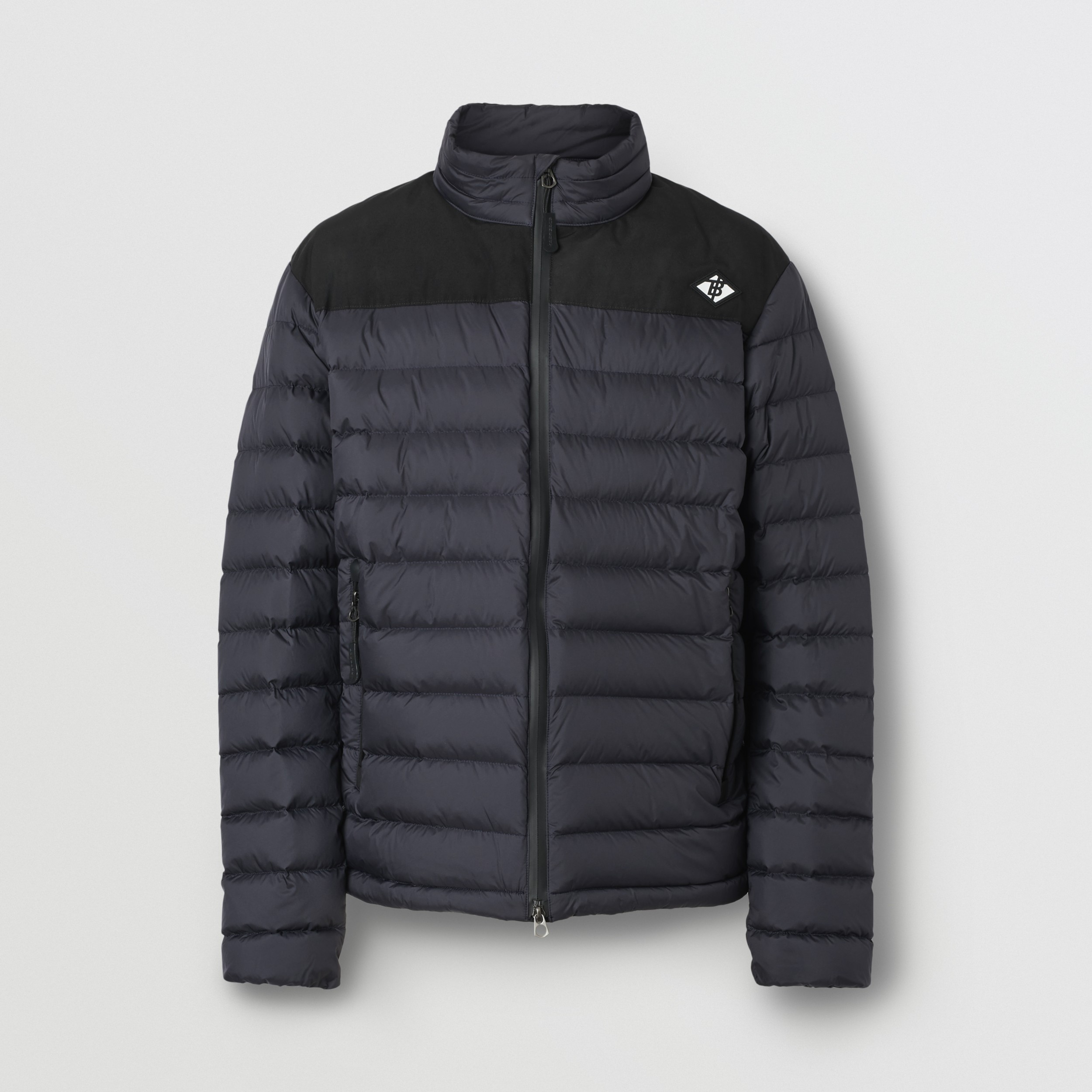 Logo Graphic Lightweight Puffer Jacket in Navy Men Burberry United
