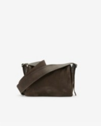 Bolsa trench transversal de couro masculina na cor Military da Burberry