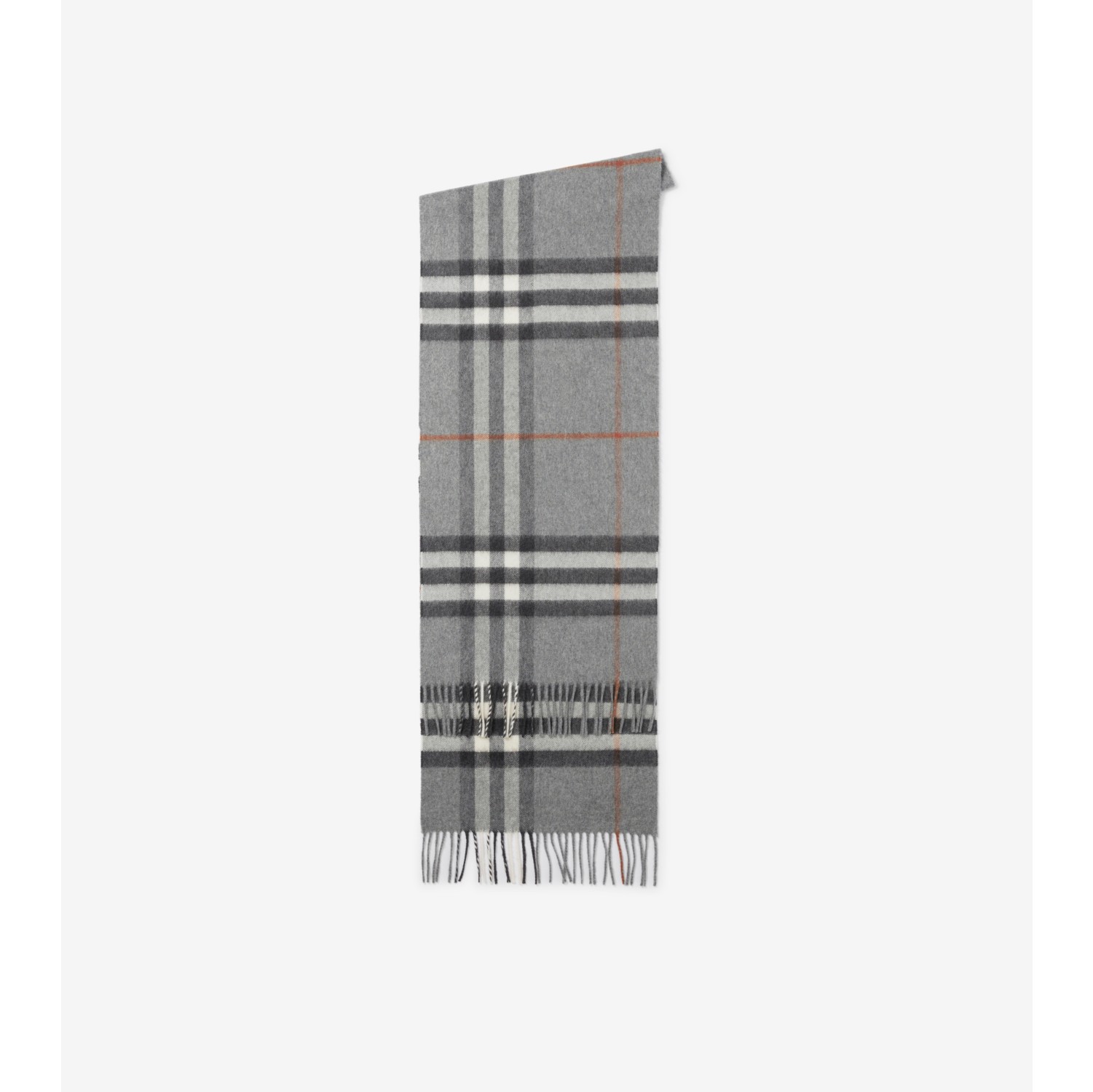 Burberry The Classic Check Cashmere Scarf - Grey