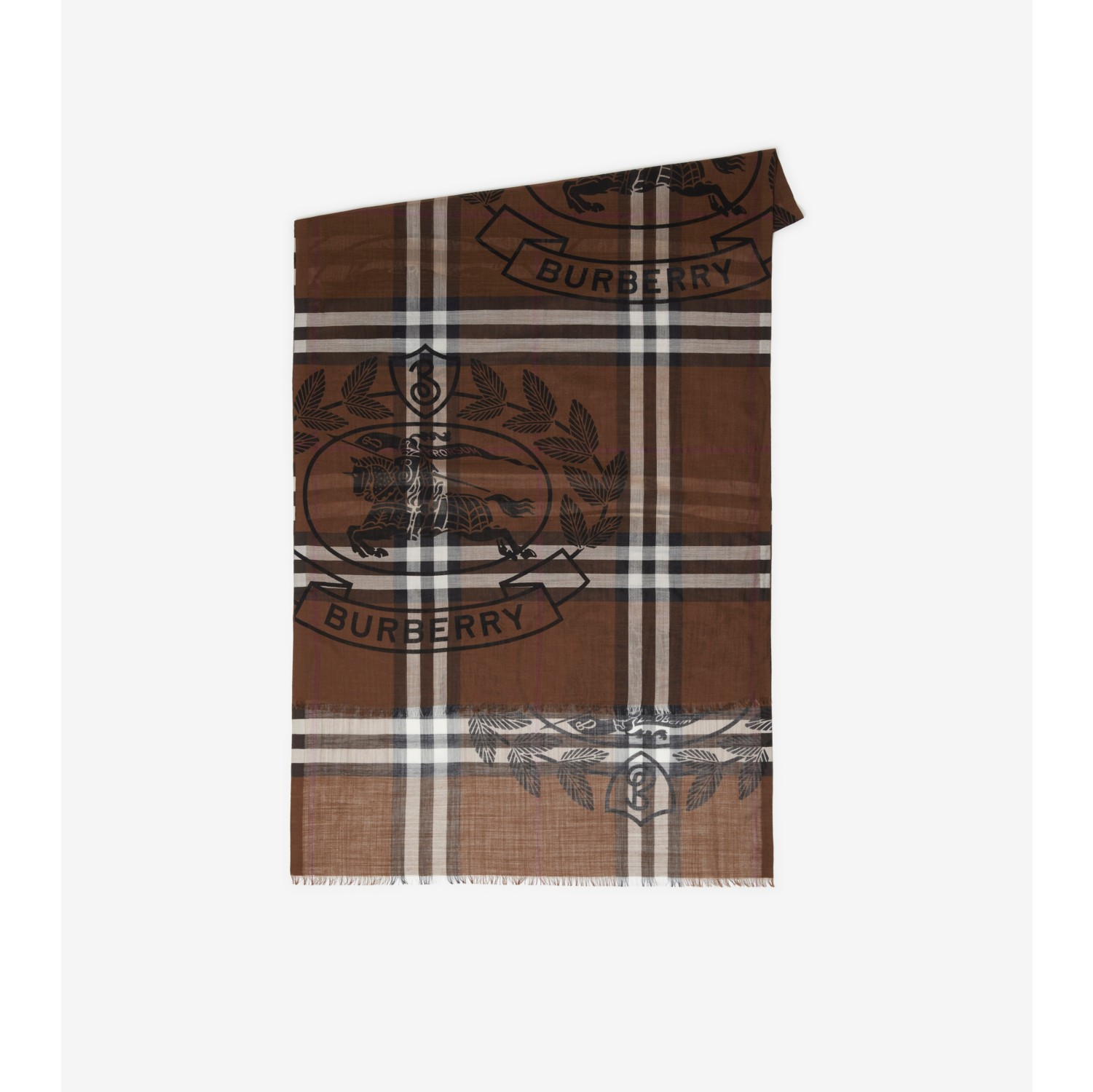 Burberry Lightweight Check Wool & Silk-Blend Scarf