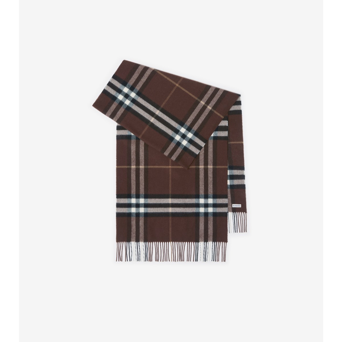  Check Wide Cashmere Scarf