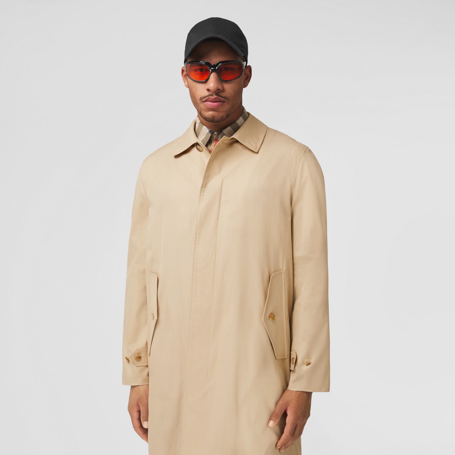 Car coat de gabardine de algodão (Fulvo Suave) - Homens | Burberry® oficial