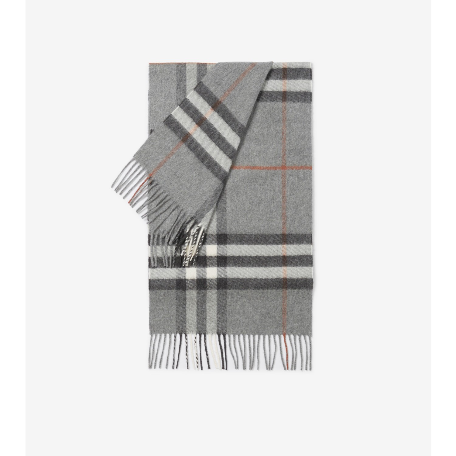 BURBERRY: cashmere scarf - Grey  Burberry scarf 8016395 online at