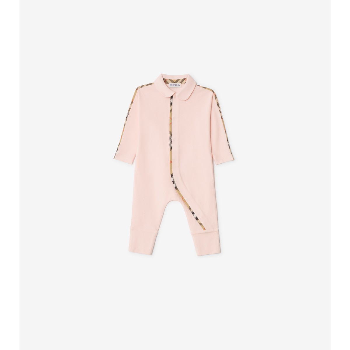  Check Stretch Cotton Three-piece Baby Gift Set