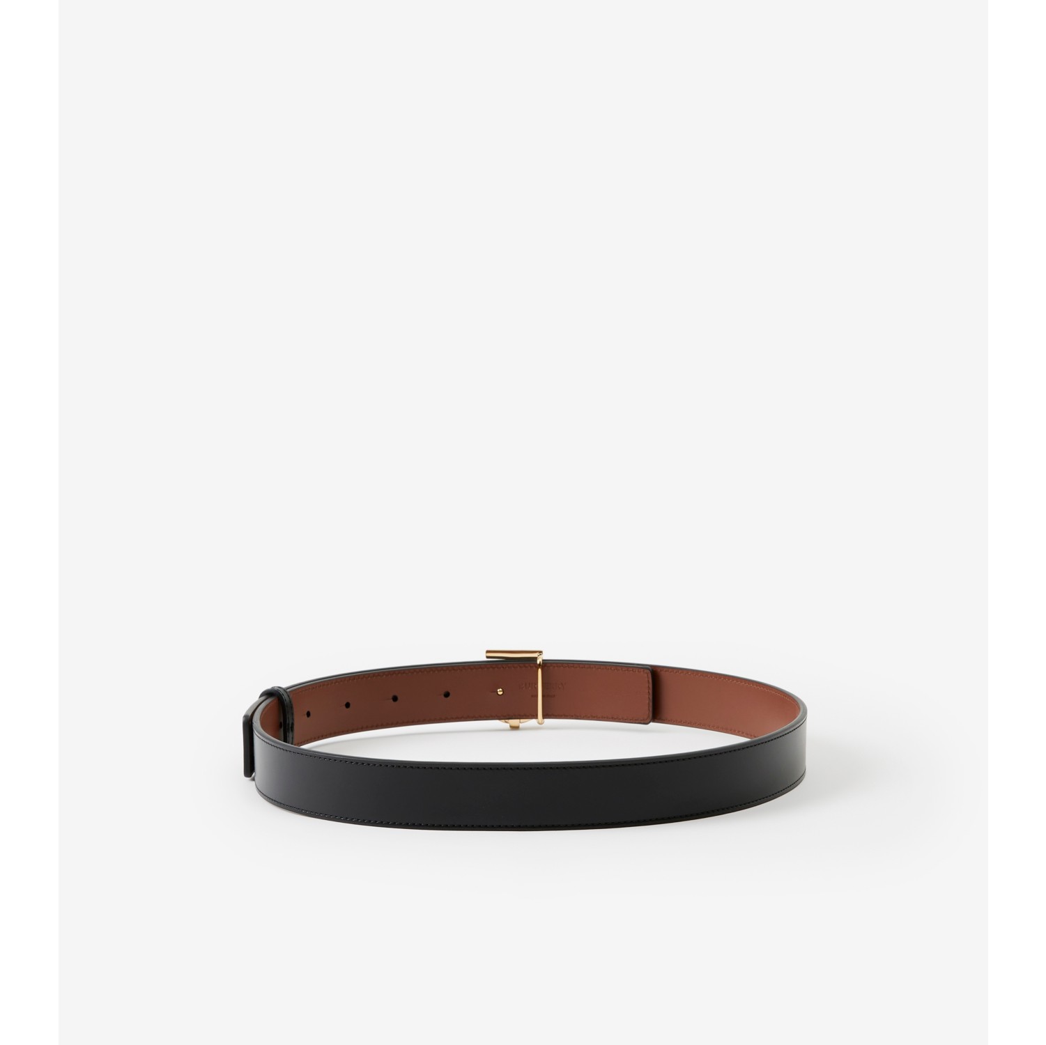 Burberry belt with gold buckle online