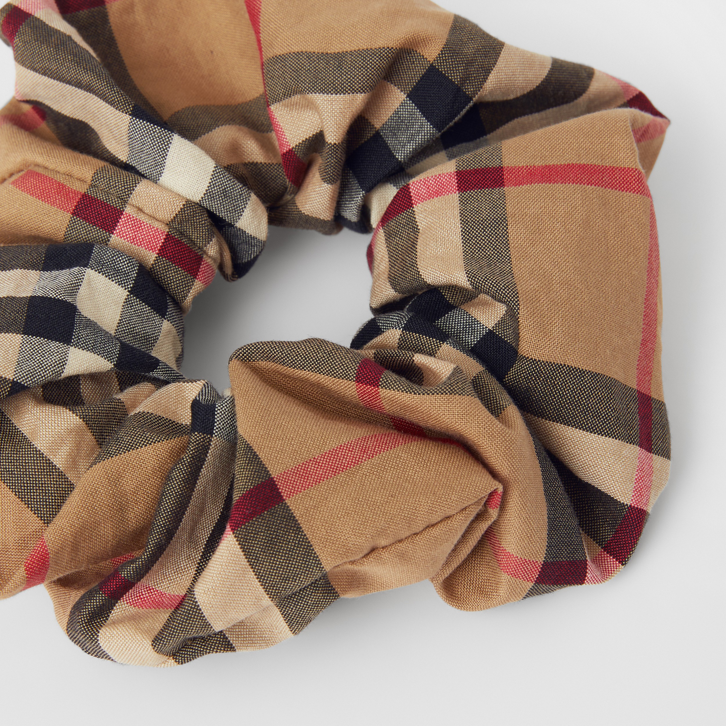 Vintage Check Cotton Scrunchie in Archive Beige | Burberry® Official - 2