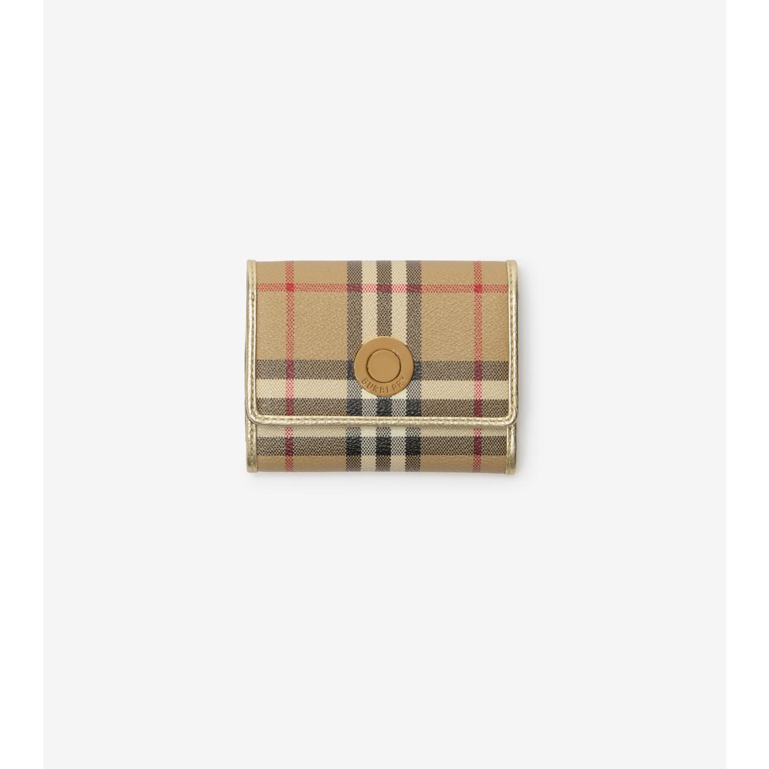 Small Check Folding Wallet