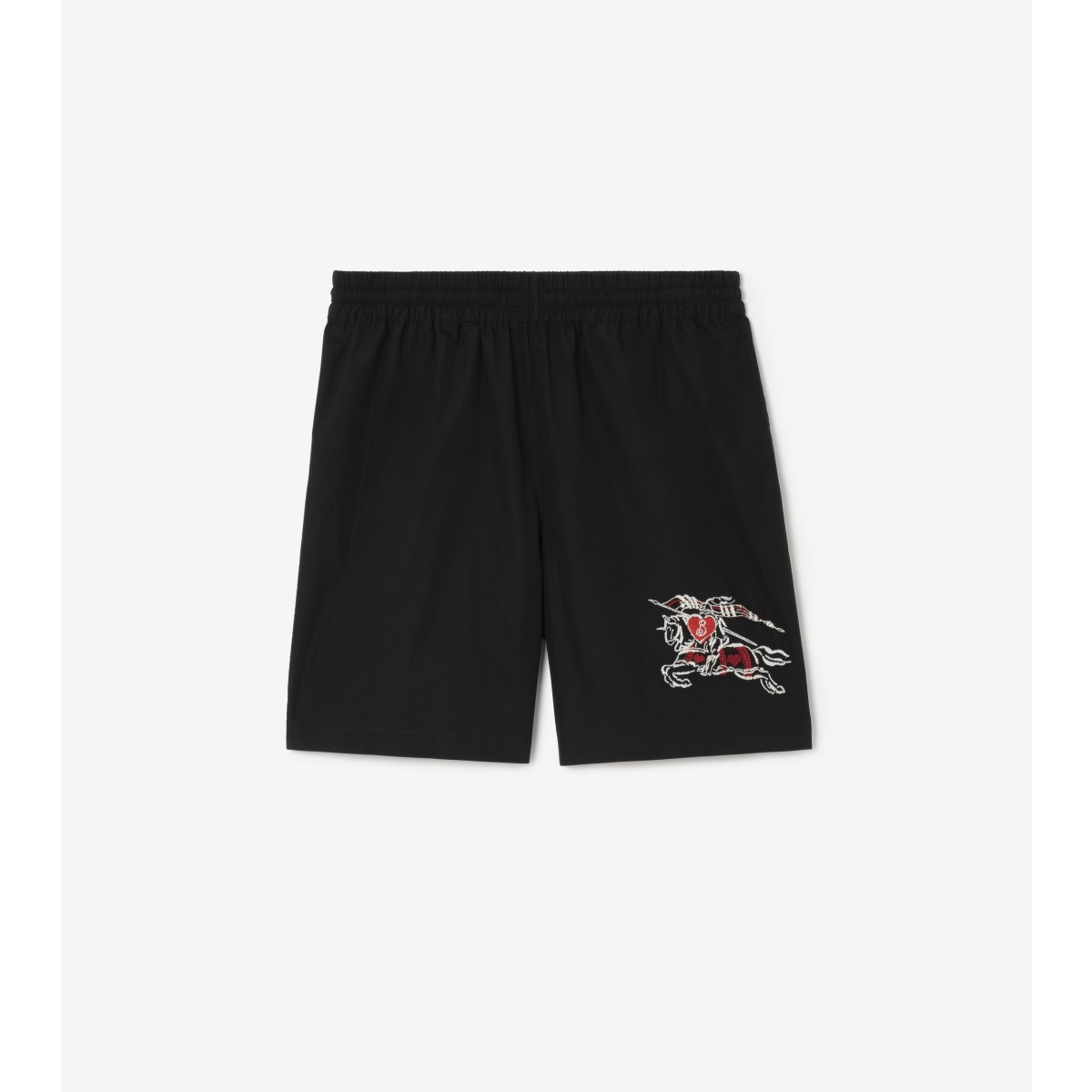  Embroidered Heart Knight Shorts