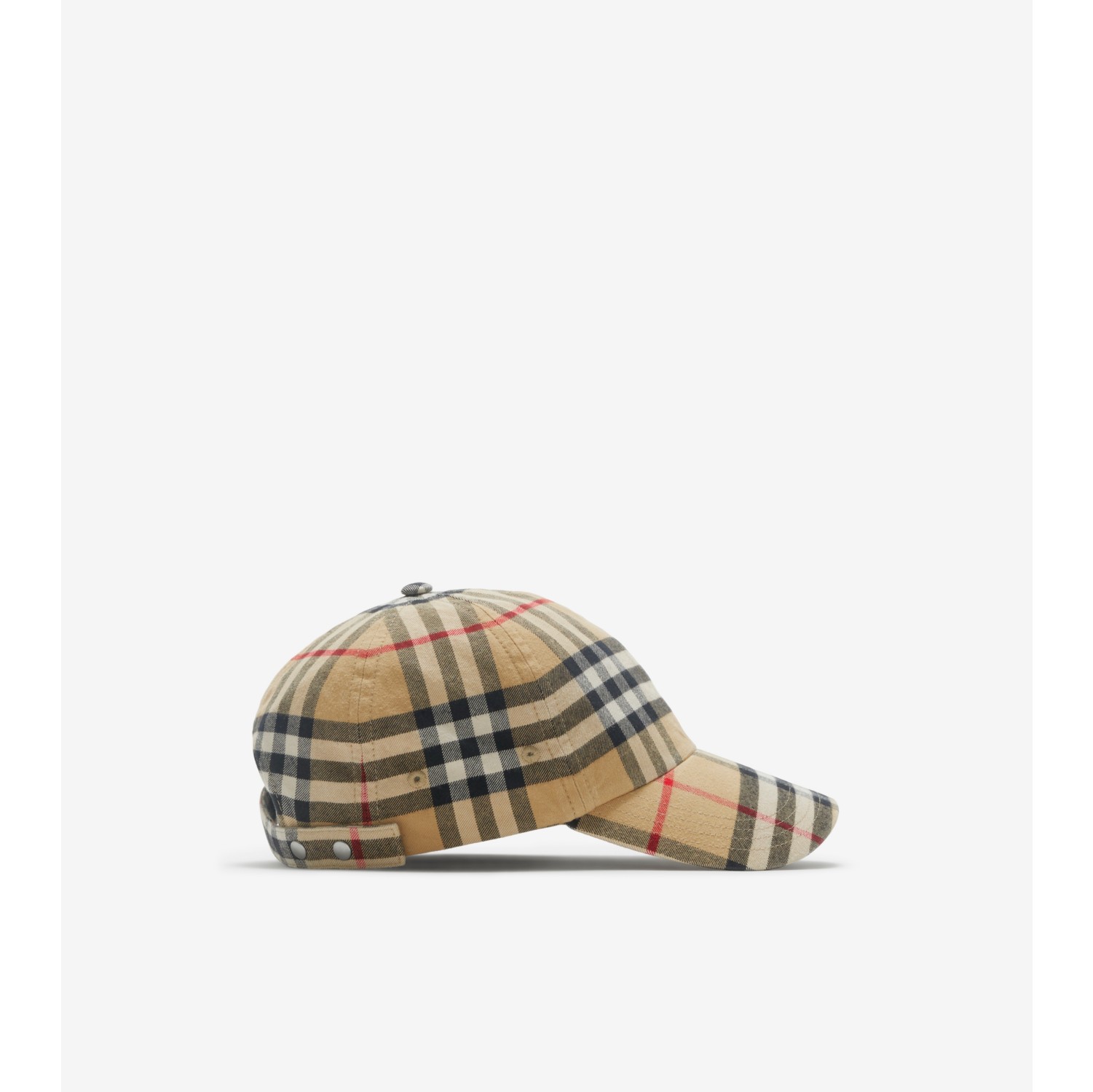 Casquette de baseball en coton Check