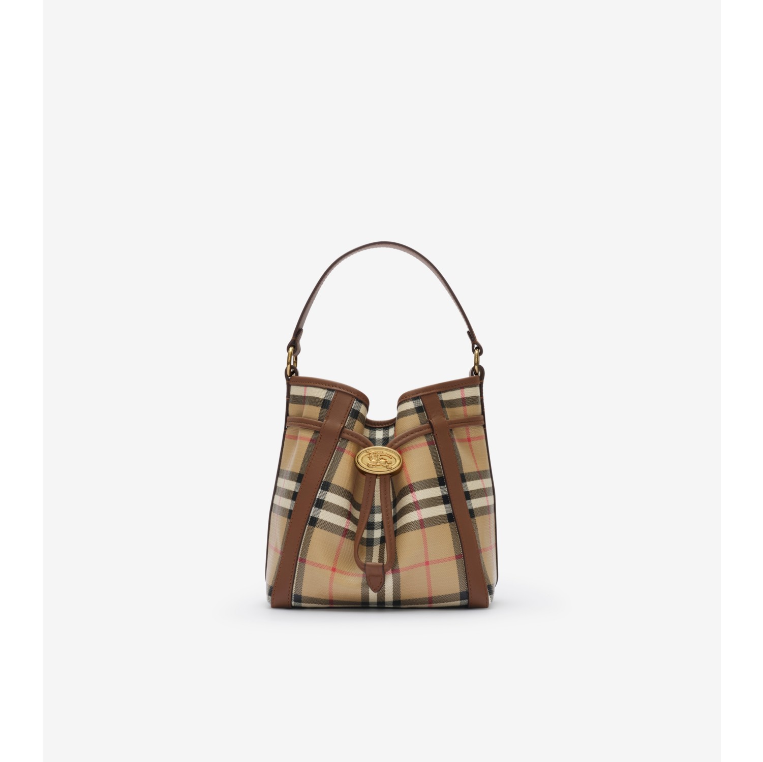 Mini Check Bucket Bag