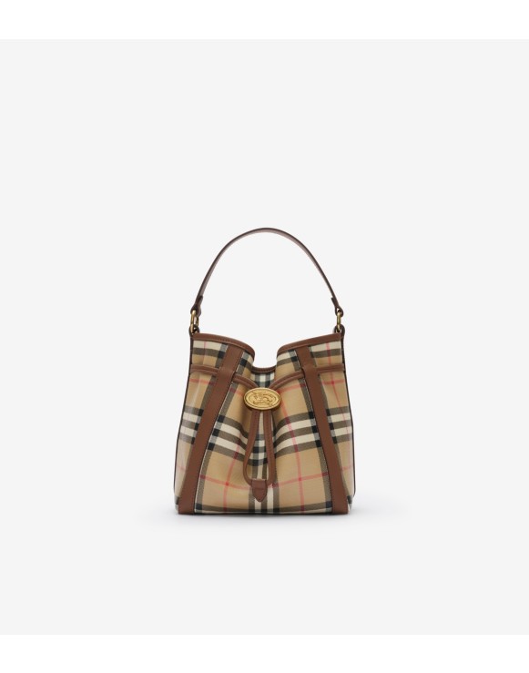 Mini Check Bucket Bag