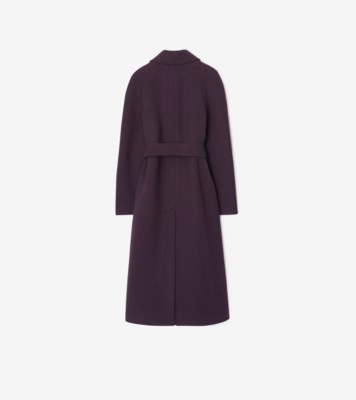 Burberry Rose print car coat - Purple