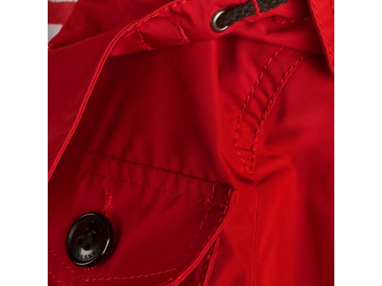 Hooded Field Jacket in Military Red - Boy | Burberry
