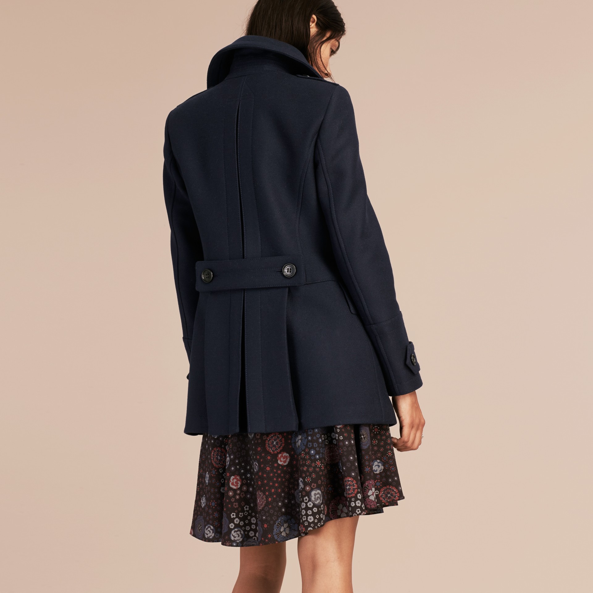 women's wool cashmere pea coat