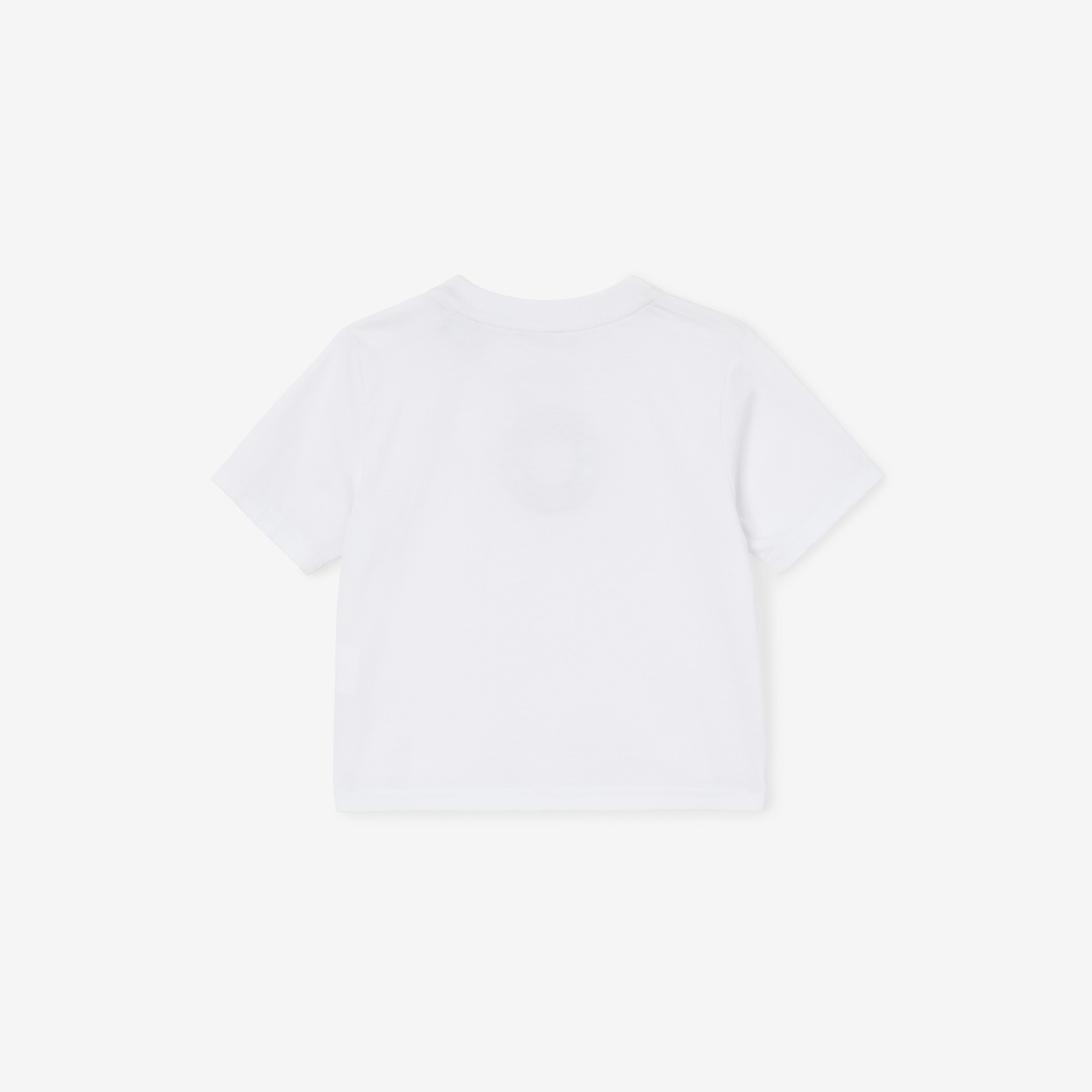 Logo Graphic Cotton T-shirt in White - Children | Burberry® Official - 2