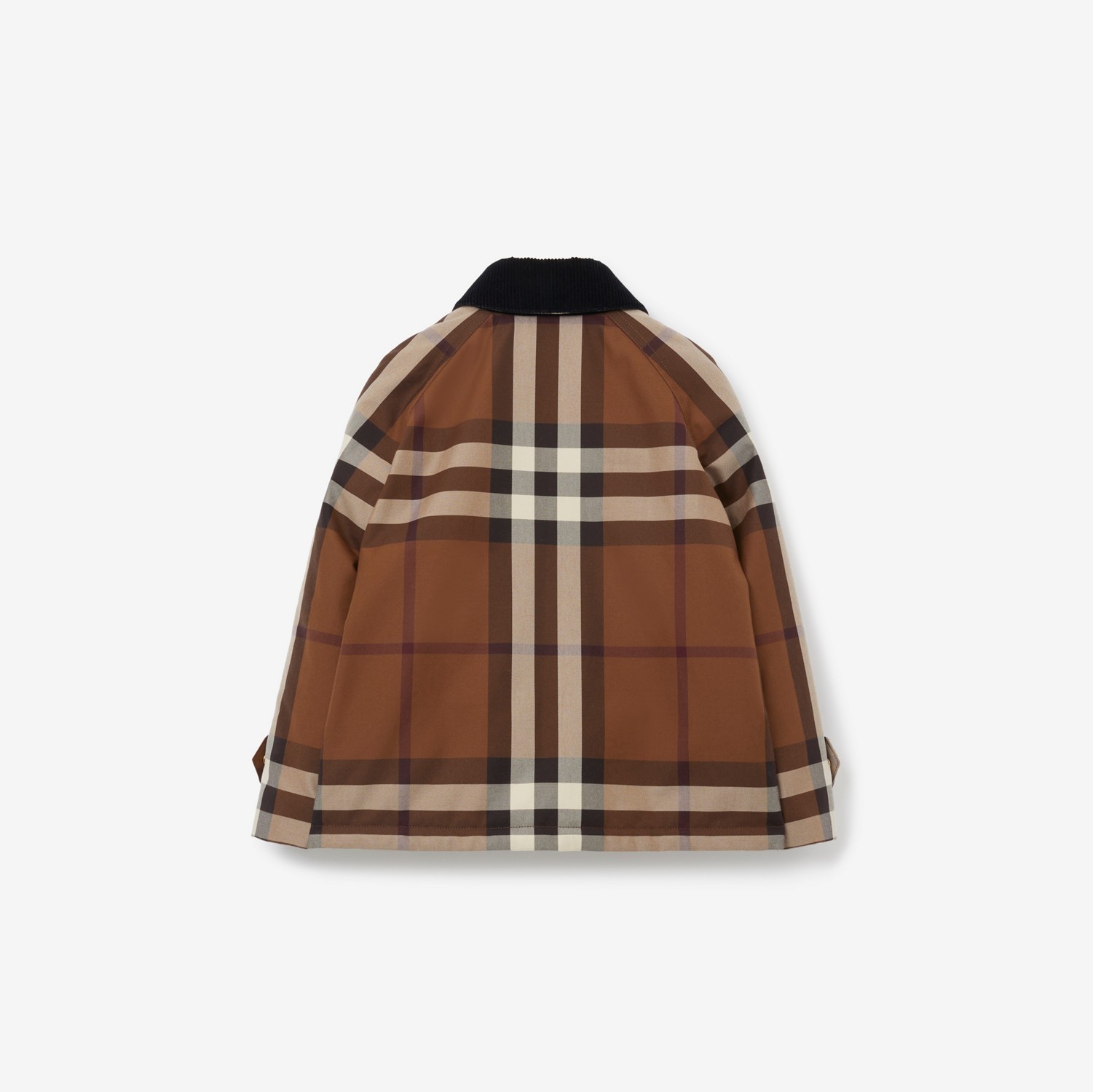 체크 코튼 재킷 (다크 버치 브라운) | Burberry®