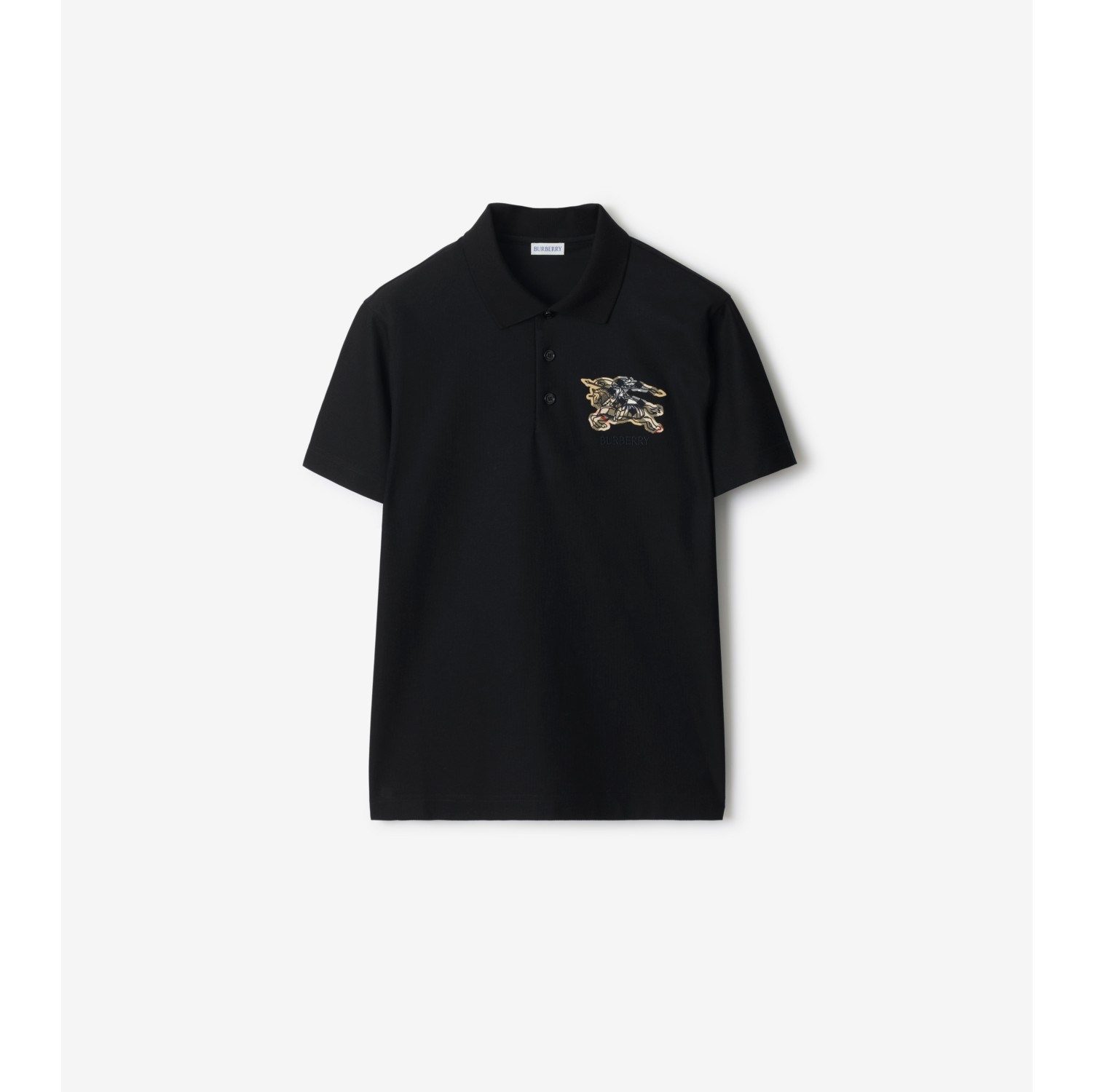 Camisa polo de algodão com EKD em estampa Check