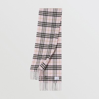 burberry classic vintage check cashmere scarf