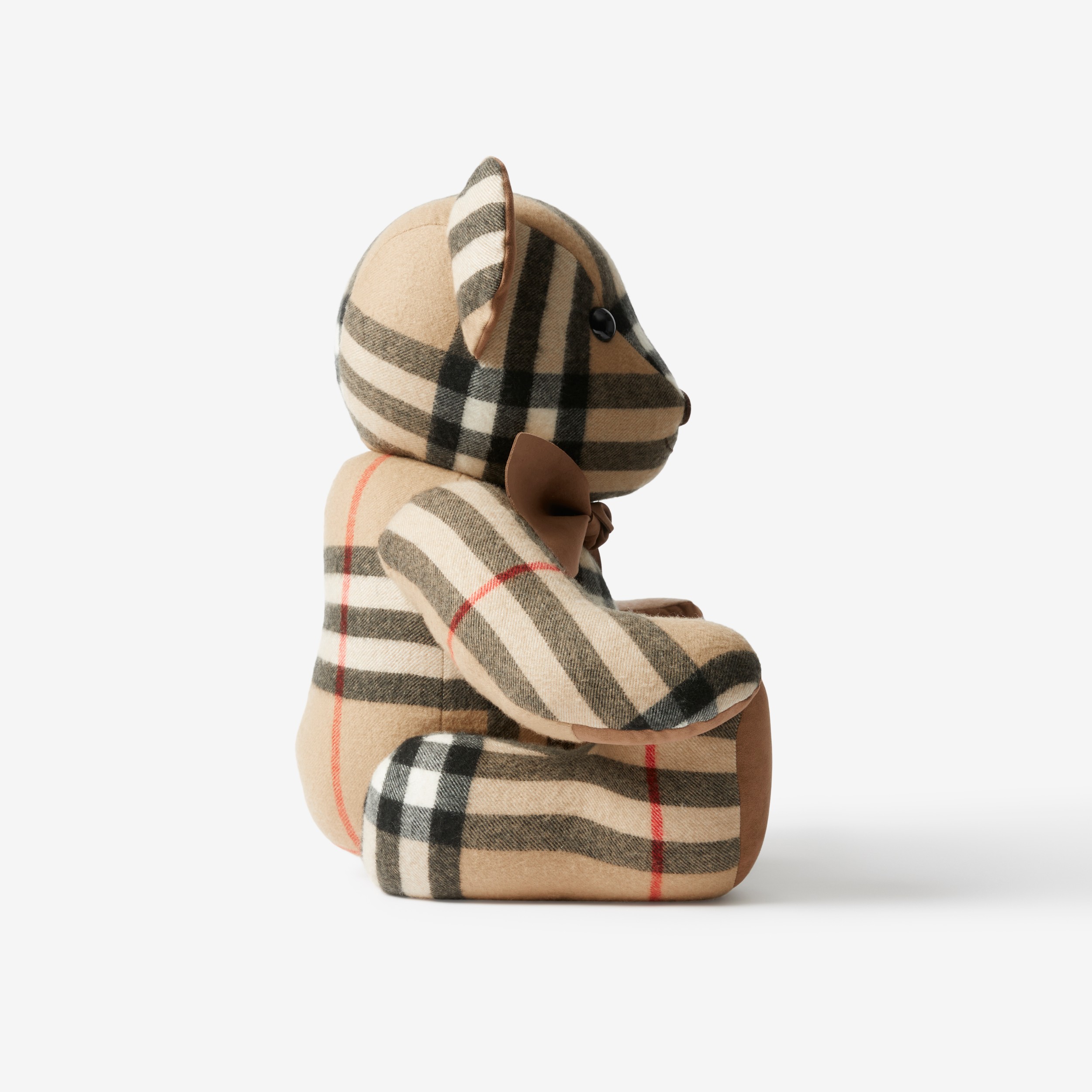 Check Cashmere Thomas Bear in Archive Beige | Burberry® Official - 2