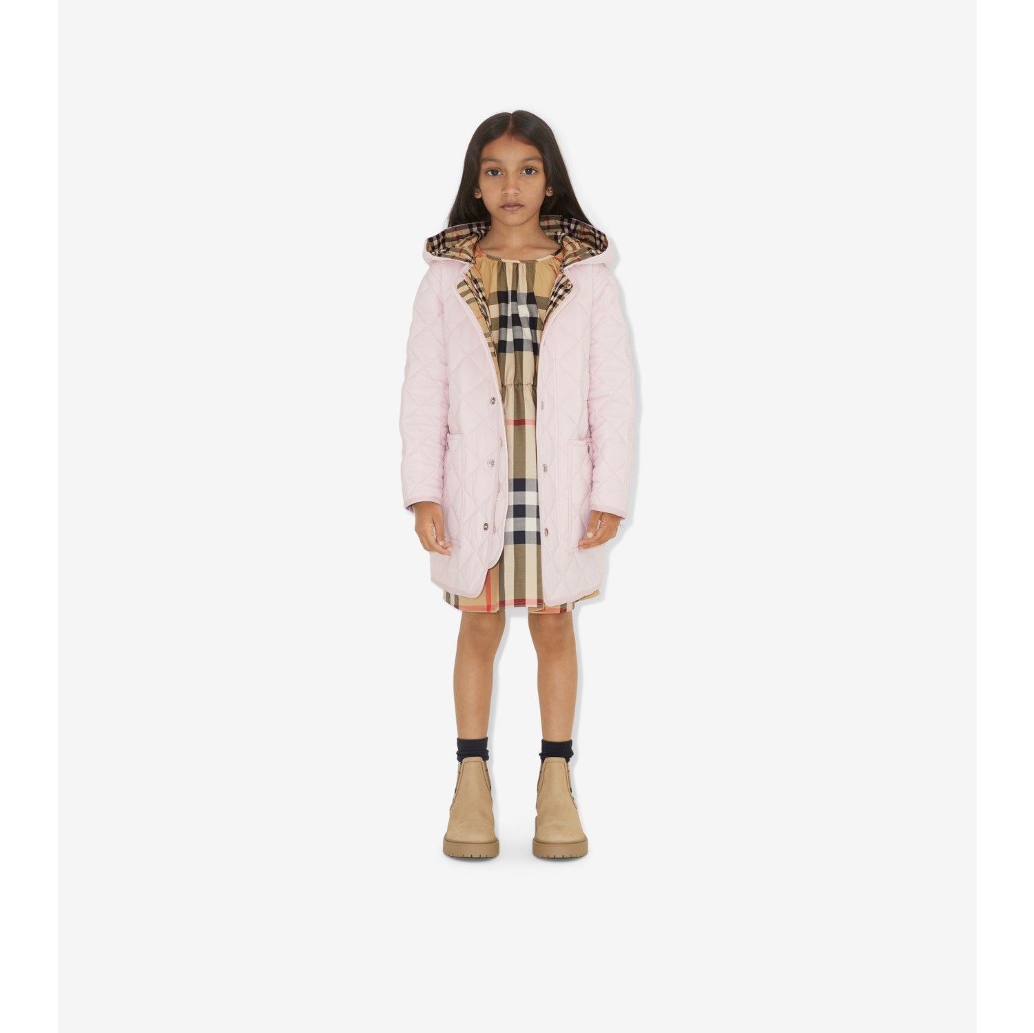 Burberry coat kids outlet pink