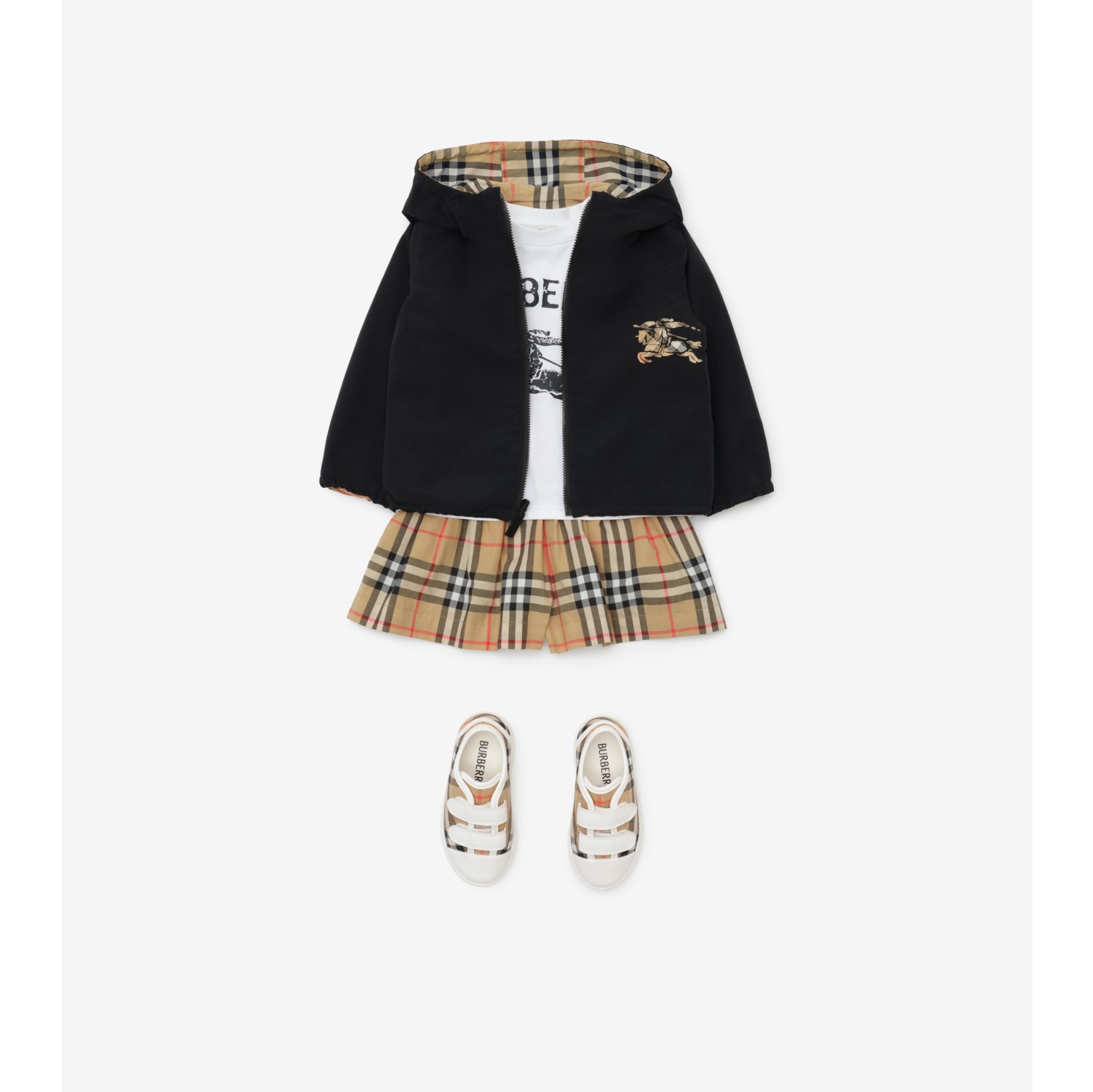 Wendbare Kapuzenjacke in Check