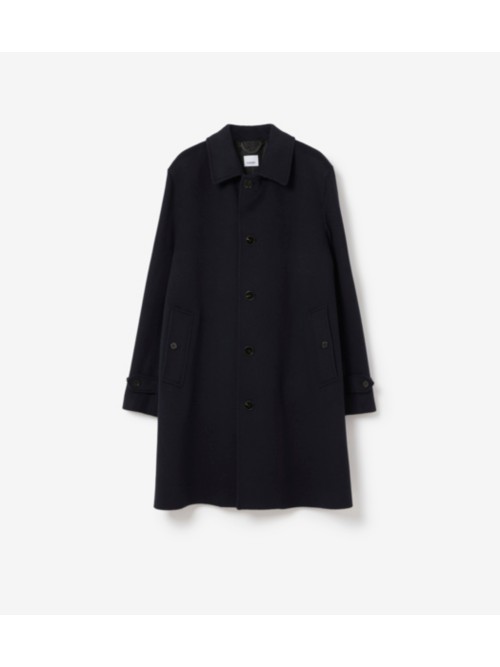 Shop Burberry Mid-length Cashmere Blend Padd In Midnight Navy
