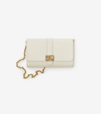 Rider Chain Strap Wallet in Soap - Women, Leather | Burberry® Official