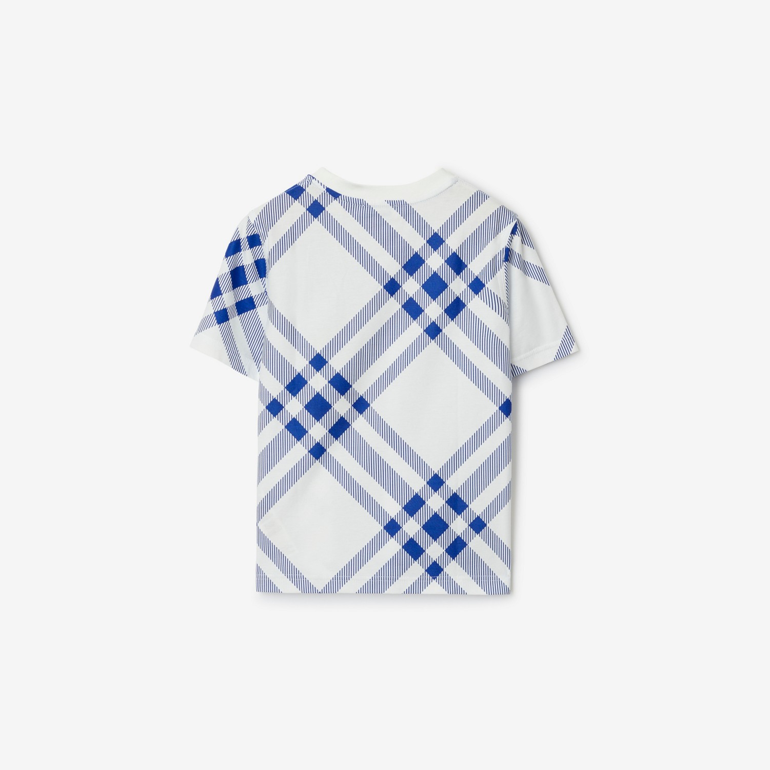 Camiseta de algodão xadrez