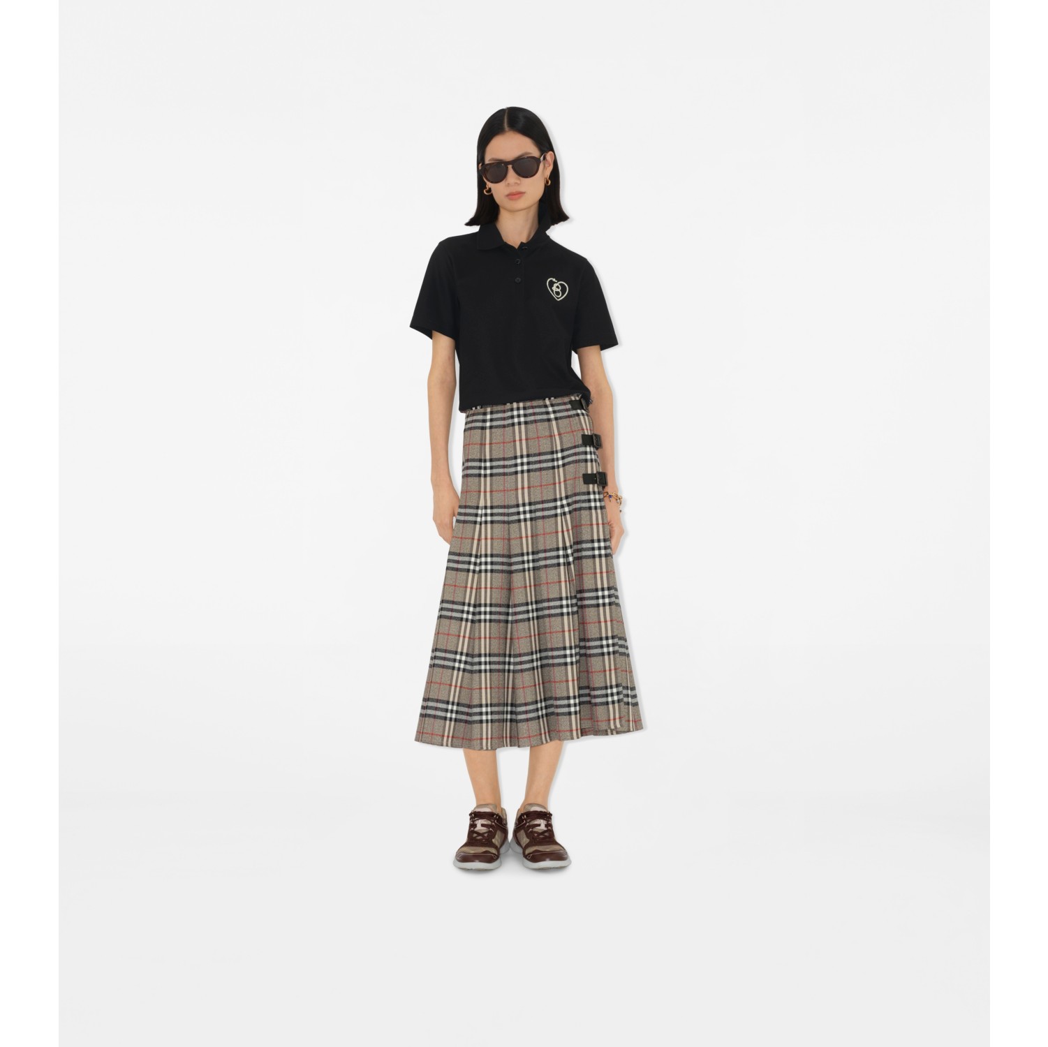 B Heart Cotton Polo Shirt