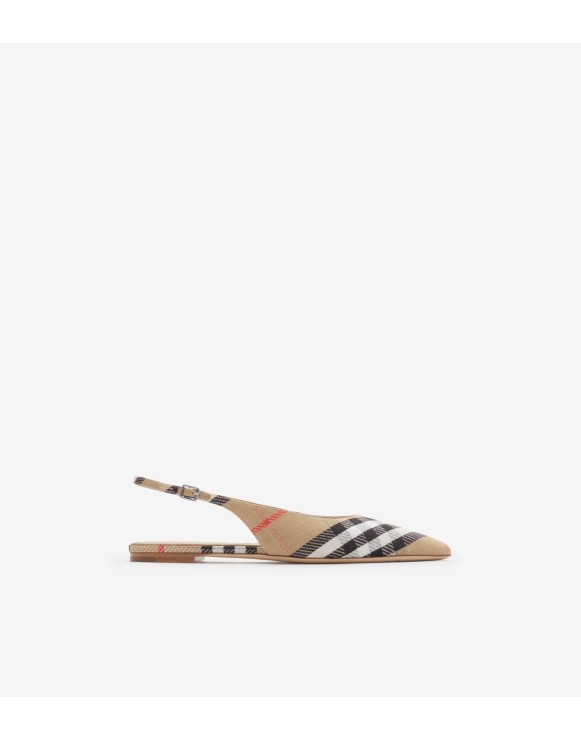 Check Birdie Slingback Flats