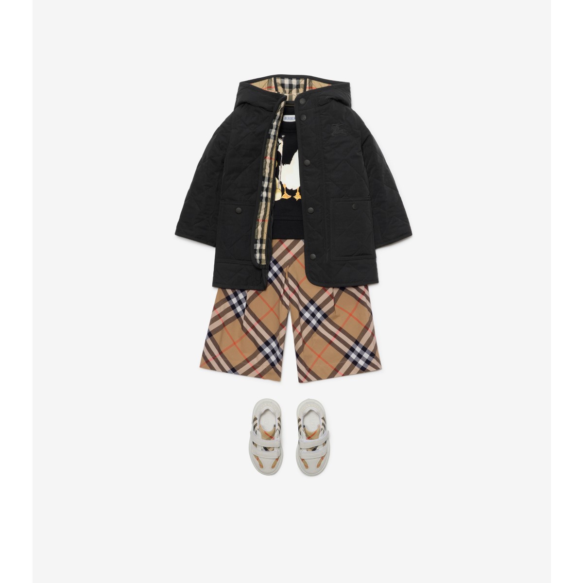  Check Cotton Trousers