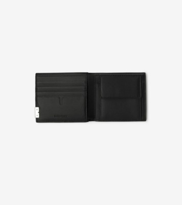 B Cut Bifold Coin Wallet In Black - Men, Leather | Burberry® Official