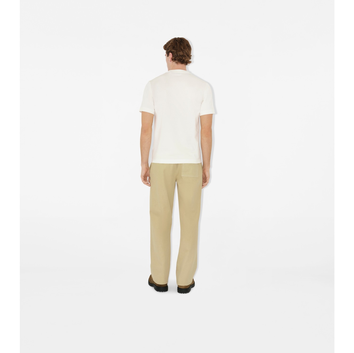 Knight Stamp Cotton T-shirt in Chalk white - Men | Burberry® Official