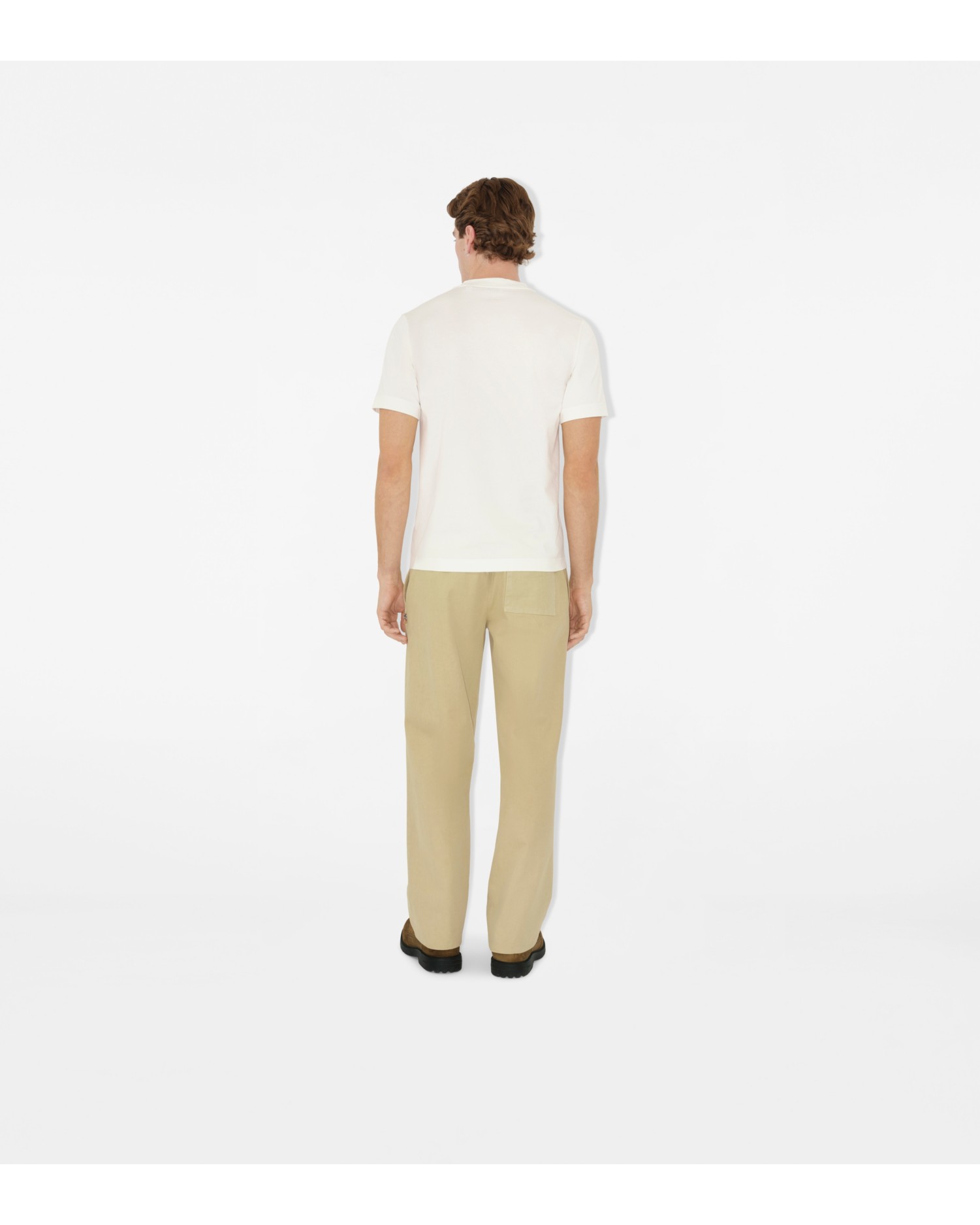 Knight Stamp Cotton T-shirt in Chalk white - Men | Burberry® Official